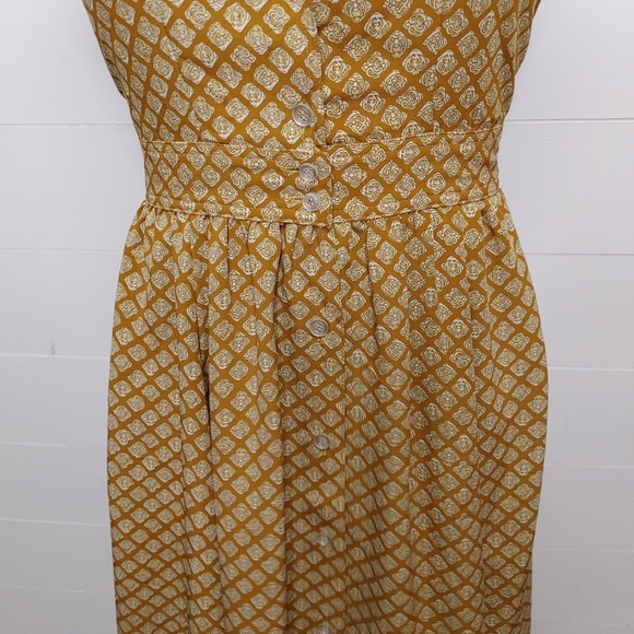 Vintage 60's button down dress size M - Picture 5 of 12